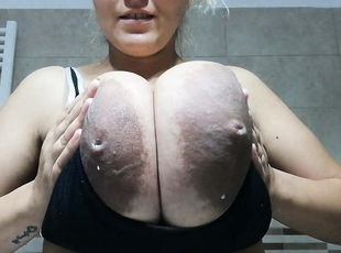 Giant Milky Tits with Chocolate Areolas